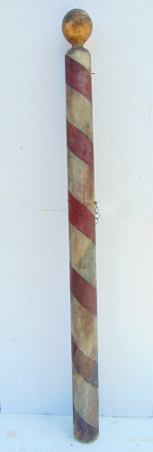 TRADE SIGN BARBER POLE PAINTED
