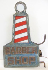 TRADE SIGN "BARBER SHOP" CIRCA