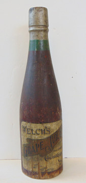 TRADE SIGN CARVED WOOD, "WELCH
