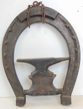TRADE SIGN CAST IRON HORSESHOE