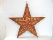 TRADE SIGN, DOUBLE SIDED 19TH