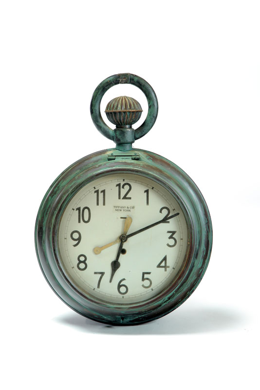 TRADE SIGN. Double sided clock in