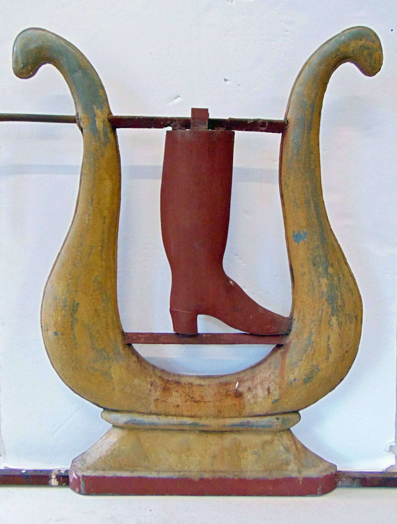 TRADE SIGN, DOUBLE SIDED, TIN, IRON