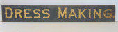 TRADE SIGN, "DRESS MAKING" WOO