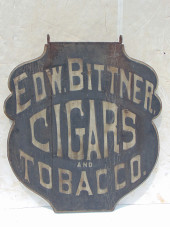TRADE SIGN "EDW. BITTNER CIGAR