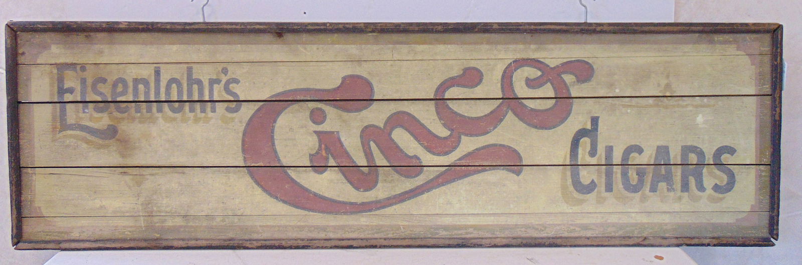 TRADE SIGN, "EISENLOHR'S CINCO