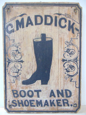 TRADE SIGN, "G. MADDICK BOOT A
