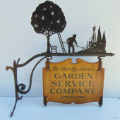 TRADE SIGN "GARDEN SERVICE COM