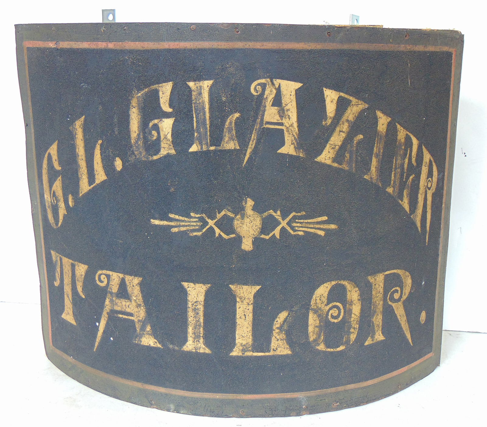 TRADE SIGN "G.L. GLAZIER TAILOR"