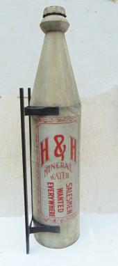 TRADE SIGN "H & H MINERAL WATE