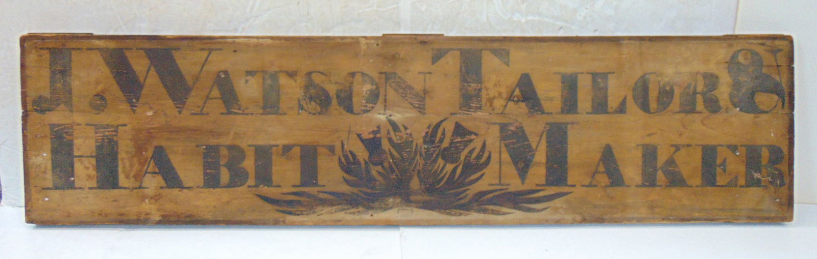 TRADE SIGN, "J WATSON TAILORS &