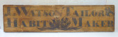 TRADE SIGN, "J WATSON TAILORS