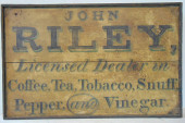 TRADE SIGN, "JOHN RILEY LICENS