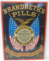 TRADE SIGN, LITHOGRAPH ON TIN