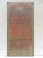 TRADE SIGN "S.E.SMITH.....GROC