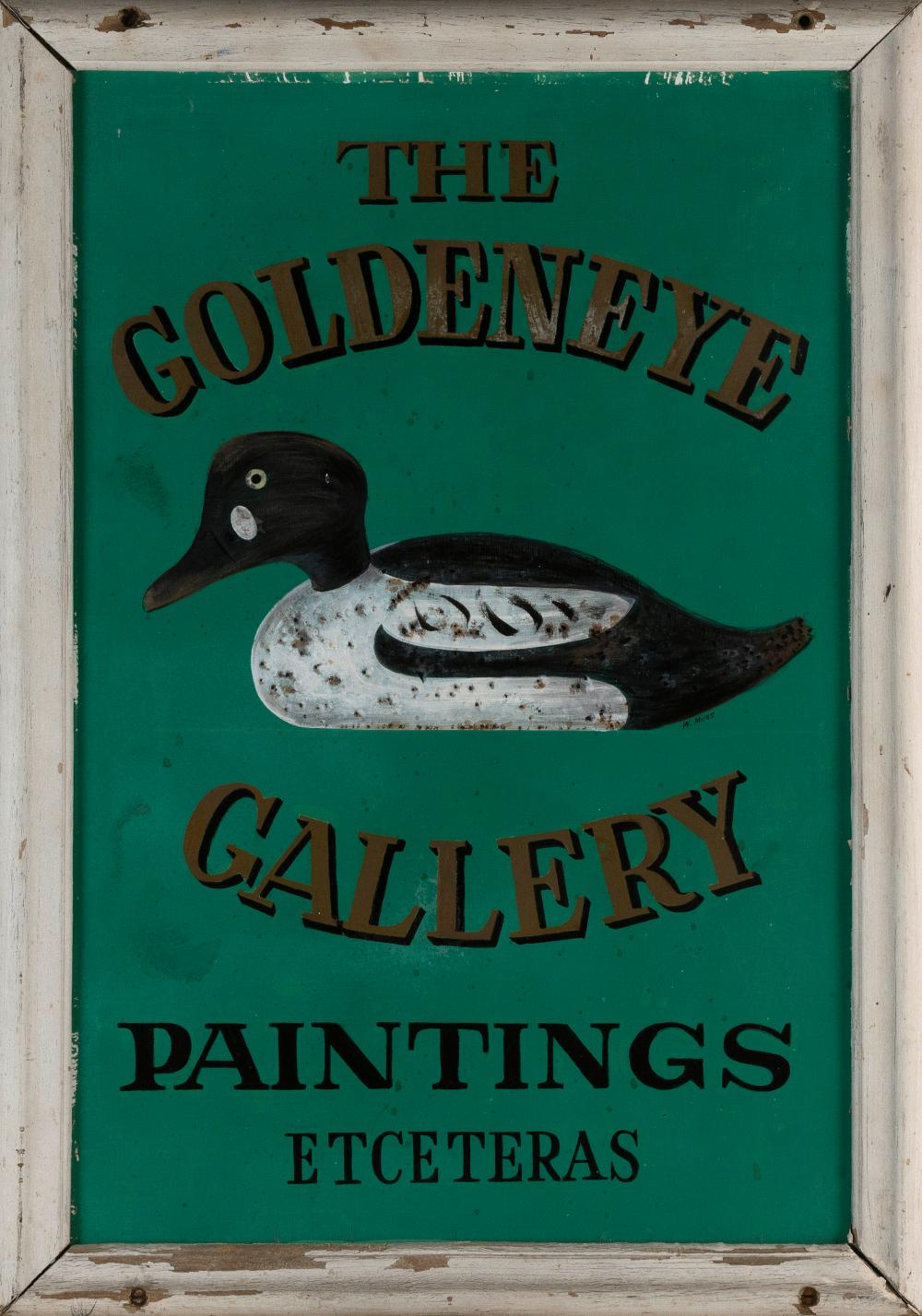 TRADE SIGN “THE GOLDENEYE