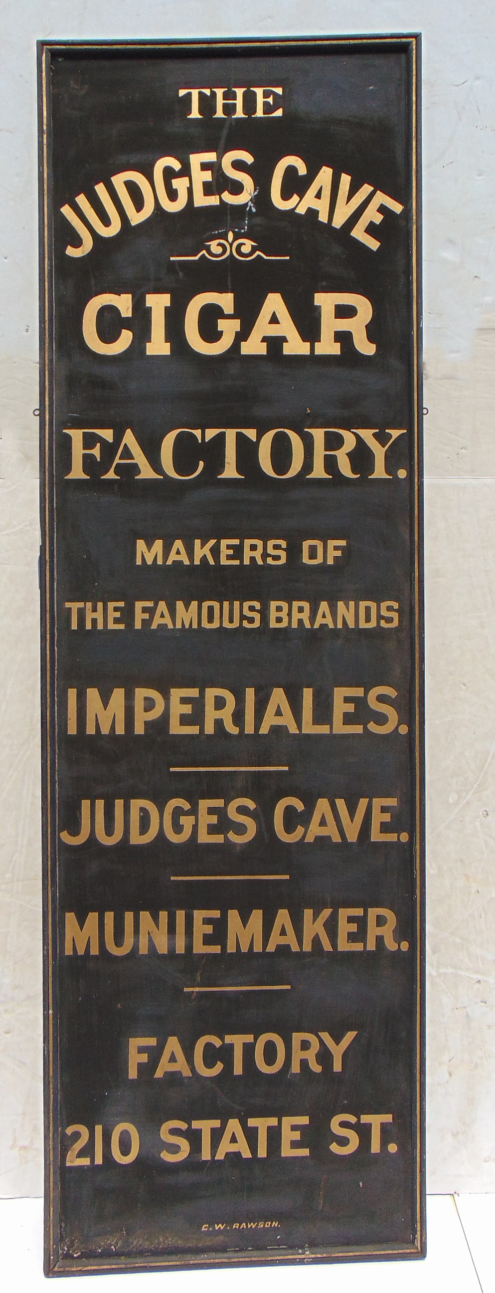 TRADE SIGN ""THE JUDGES CAVE