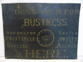 TRADE SIGN "THIS STORE IS FOR