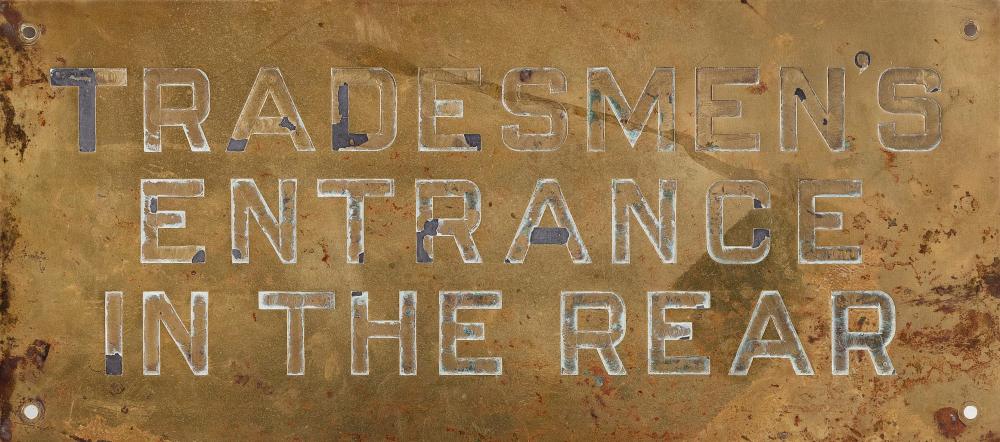 "TRADESMEN’S ENTRANCE IN THE