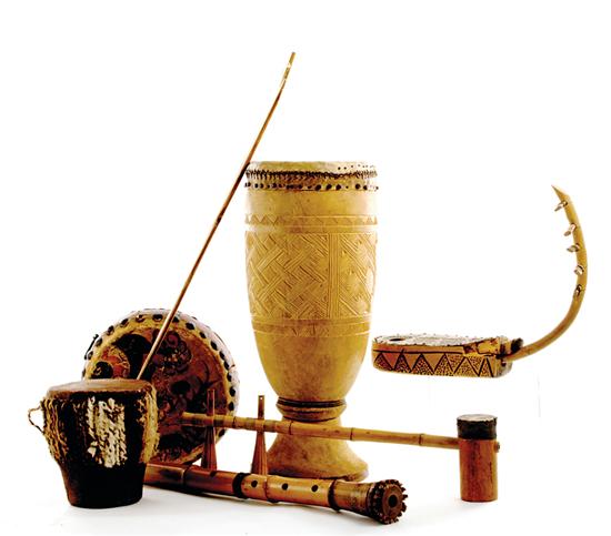 Traditional drums and musical