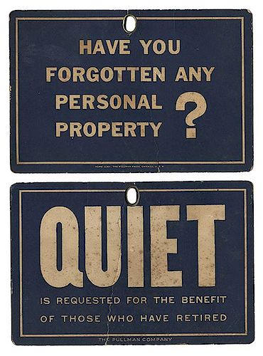 TRAIN CAR QUIET SIGNTrain Car Quiet