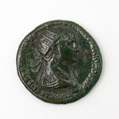 TRAJAN DUPONDIUS ANCIENT BRONZ