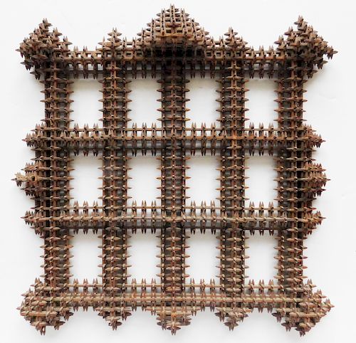 TRAMP ART 'CROWN OF THORNS'