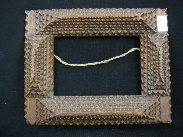 Tramp Art Frame made from cigar