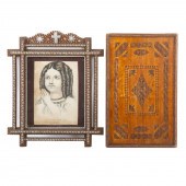 TRAMP ART FRAME & TRAY 1.) Pol