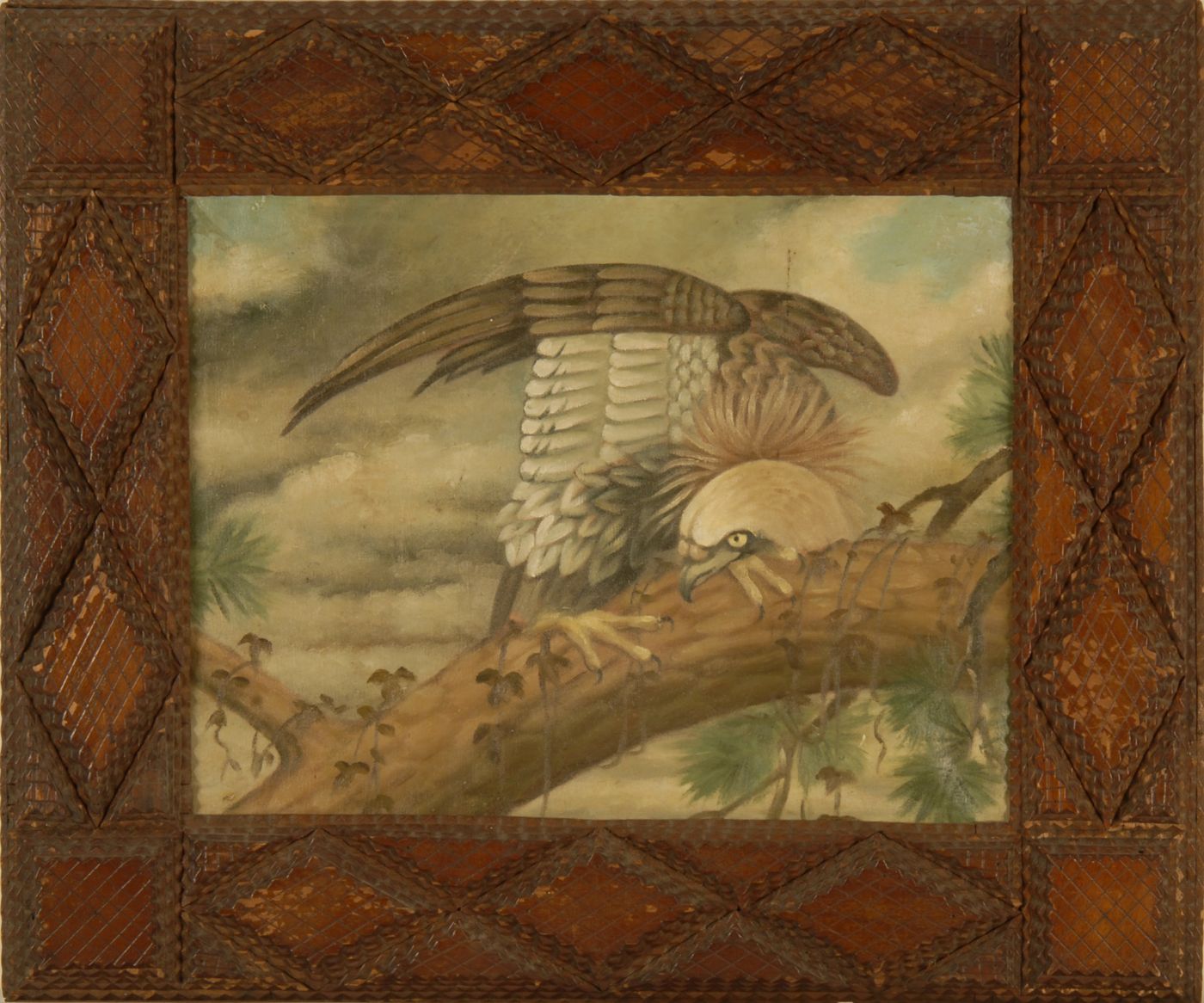 TRAMP ART FRAMEWith raised