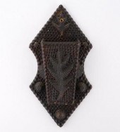 TRAMP ART WALL POCKET, A. LANG