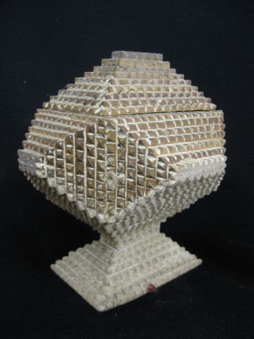 Tramp Art Wooden Jewelry Box made