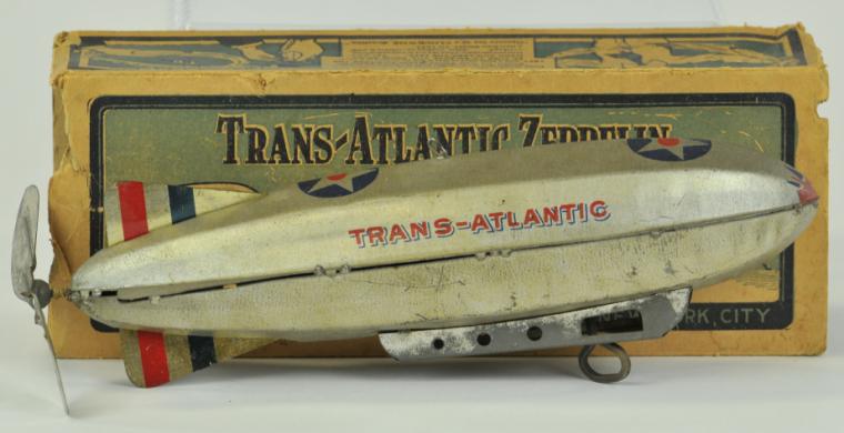 TRANS-ATLANTIC ZEPPELIN WITH BOX