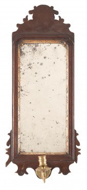 TRANSITIONAL QUEEN ANNE MIRROR