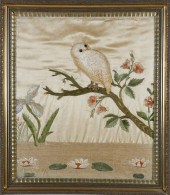 TRAPUNTO SILK EMBROIDERY OF A