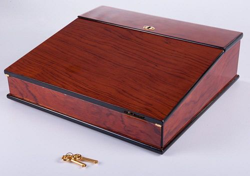 TRAVEL LAP DESK, LACQUERED WITH