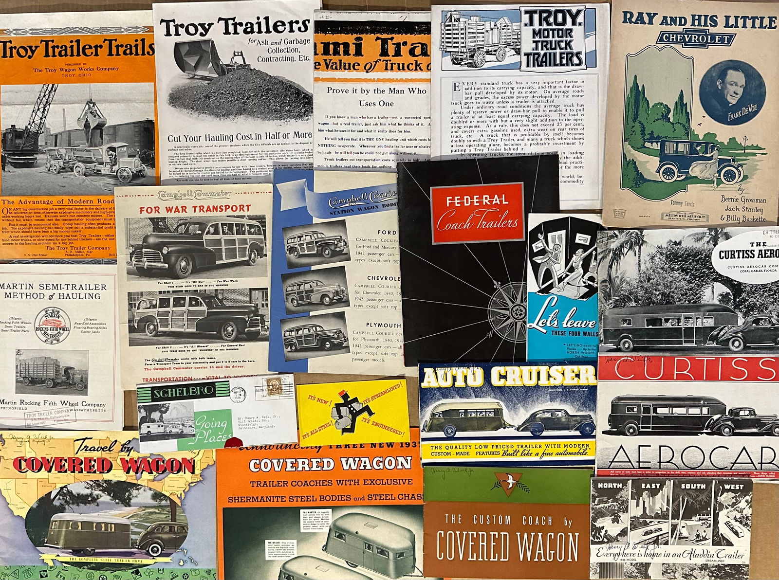 TRAVEL TRAILER, STATION WAGON,