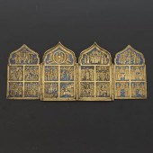 TRAVELING BRONZE TETRAPTYCH 7"
