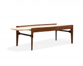 TRAVERTINE AND WALNUT SURFBOAR