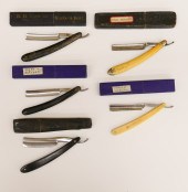 Tray 5pc Antique Straight Razo