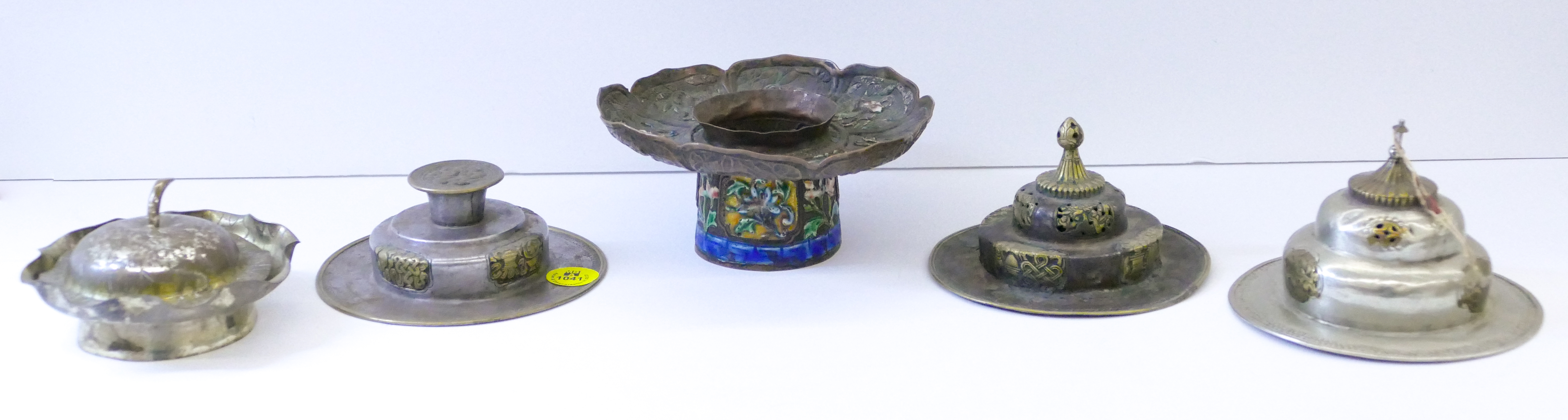 Tray 5pc Old Tibetan & Chinese