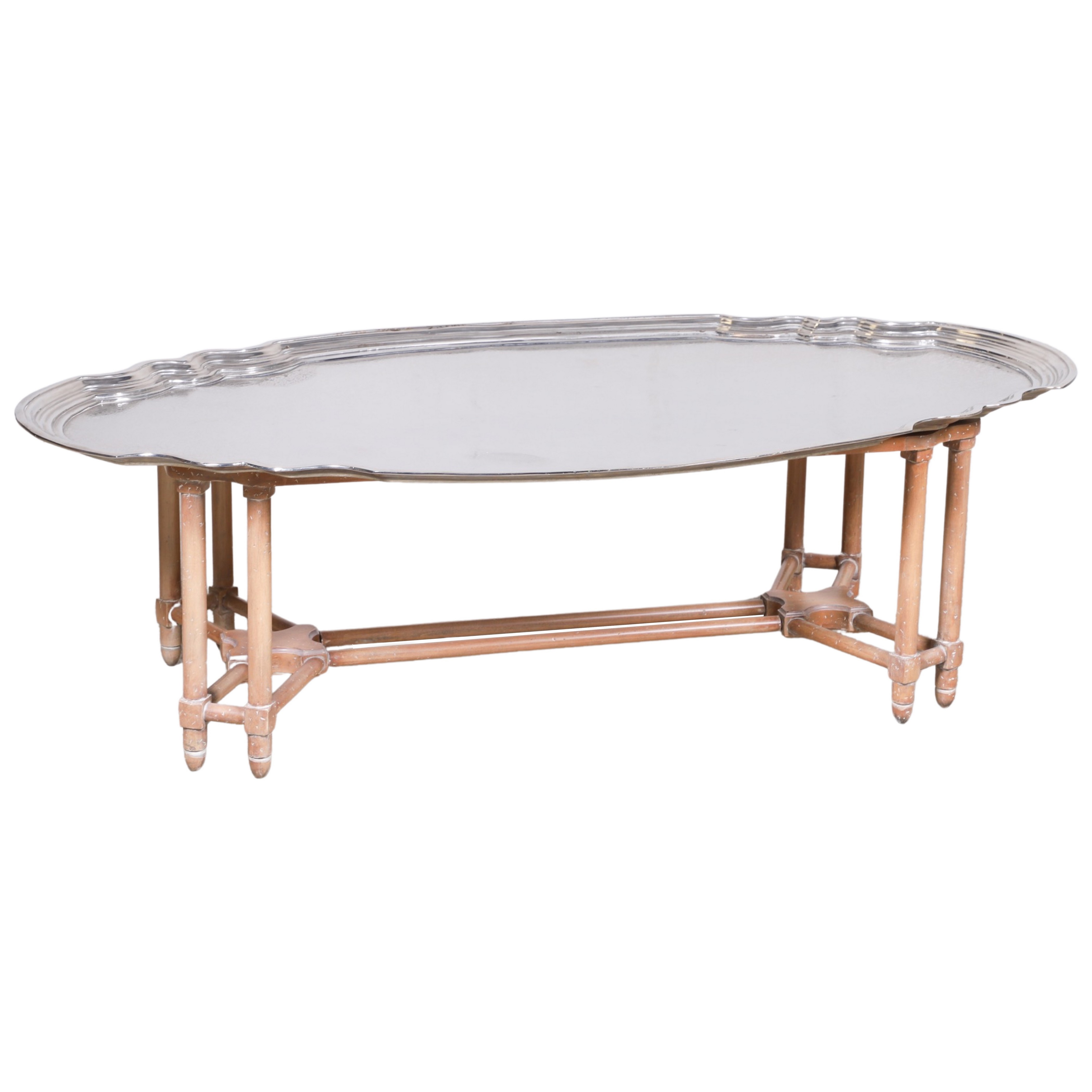 Tray Coffee Table, Carved and