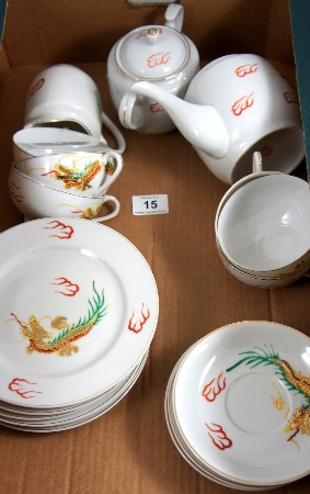 Tray comprising ''Lucky'' Tea Set 6