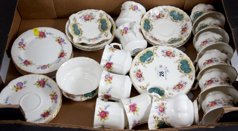 Tray comprising Royal Albert