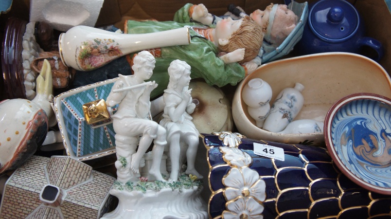 Tray comprising Sadlers Teapots