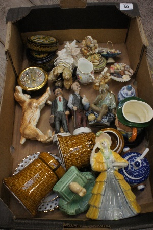 Tray comprising Sylvac Items Mr