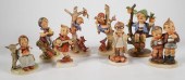 TRAY LOT OF 8 HUMMELS TMK 2Tra