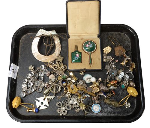 TRAY LOT OF CUSTOM JEWELRY AND