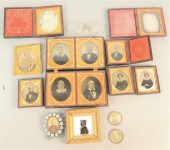 TRAY LOT OF DAGUERREOTYPE AND