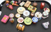 TRAY LOT OF TRINKET BOXESTray
